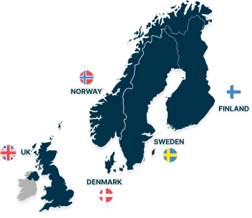 Northern Europe Distribution Map
